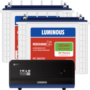 Luminous Zelio+ 1700 Home UPS and 2pcs Luminous Red Charge RC 18000