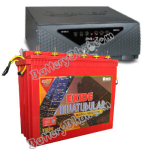 Microtek + Exide Combo Microtek UPS 24x7 HB 1275 and Exide Inva Tubular IT500