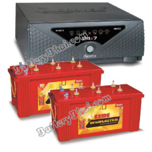 Microtek + Exide Combo Microtek UPS 24x7 HB 1875 and 2pcs Exide InvaMaster IMST1500